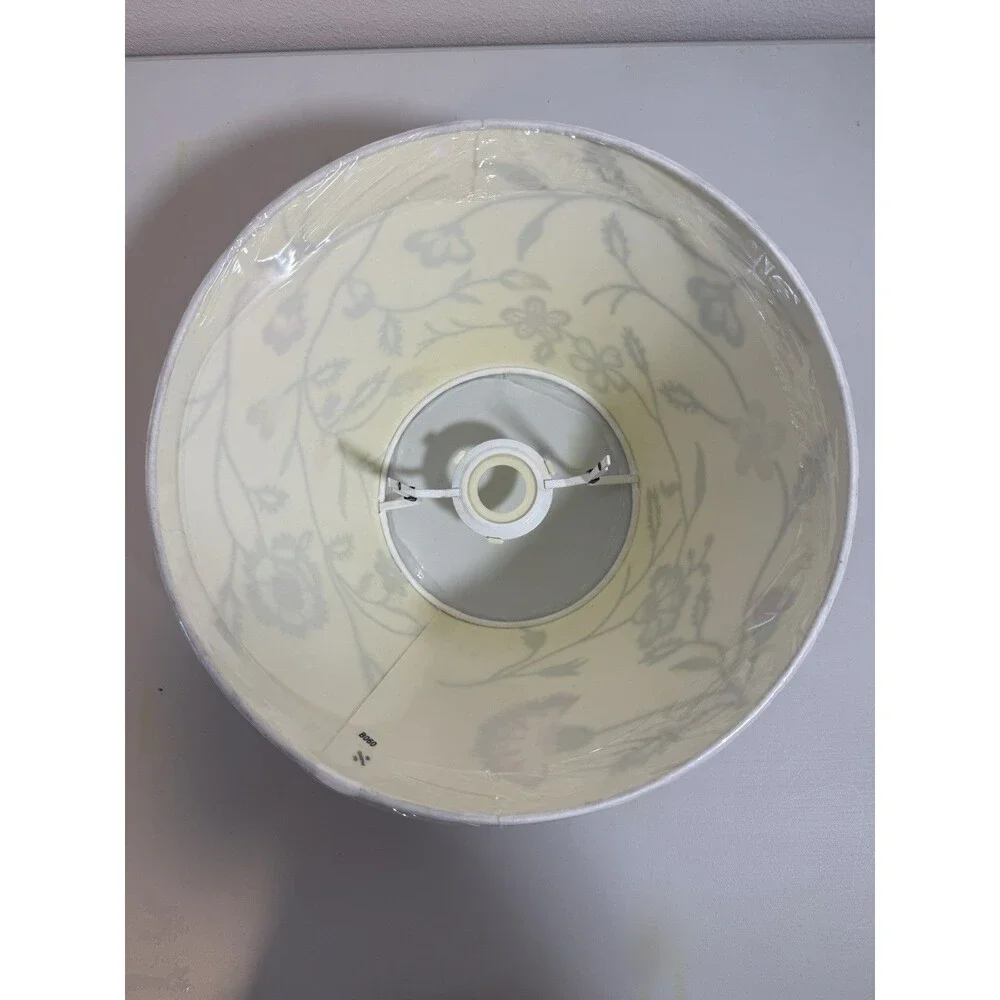 NWT Rare IKEA Alvine Parla Embroidered Floral Lamp Shade 11